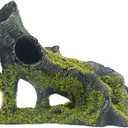 Aquarium Artificial Tree Hole Resin Aquarium Ornament, Resin Tree Stump Branch for Reptile Habitat Decoration, Tree Trunk Fish Tank Decoration Aquarium Hideaway Rock Cave House Hide Hut
