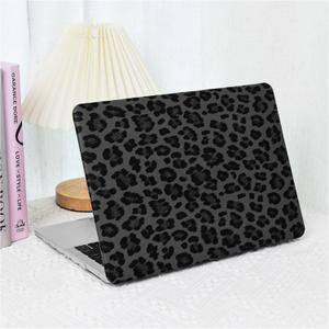 BYCeke Compatible with MacBook Pro 16 inch Case 2026-2021 M4 M3 M2 M1 A3403 A3186 A2991 A2780 A2485,Leather Cheetah Print Hard Shell&Keyboard Cover for MacBook Pro 16 M4 Plastic Cases,Leopard Black