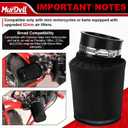 Upgraded Mini Bike Air Filter Adapter Kit with Dust Cover for Predator 212cc 196cc 224cc 6.5HP for Coleman CT200U BT200X B200R KT196 for Honda GX160 GX200 Clone Engine Go Kart Performance Parts