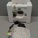 Sewing Machine for Beginners, 32Pcs Sewing Threads Kit,12 Built-in Stitches, 2-Speed Control, Extension Table Included, Compact & Easy to Use Portable Sewing Machine for Home and Travel (Greenhite)