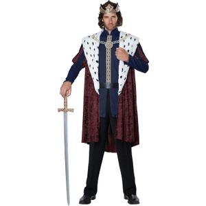 Men's Royal King Costume (Large/X-Large, Multi-colored)