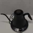 Electric Kettles, Gooseneck Electric Kettle, 1 Temperature Control, Stainless Steel Inner, Quick Heating for Pour Over Coffee, Brew Tea, Boil Hot Water, 1500W/0.9L (Matte Black)