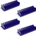 Plier Organizer & Rack (4-Pack, Blue) 40-Slot Tool Storage for Toolbox Drawers Non-Slip Rubber Base, Interlocking Modular Holders for Pliers, Cutters & Wrenches