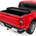 MOSTPLUS Tri-Fold Soft Truck Bed Tonneau Cover Compatible with 2004-2012 Chevy Colorado/GMC Canyon Bed 3 Fold Fleetside On Top (5 FT Feet Bed)