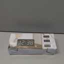 Peakeep Digital Alarm Clock for Bedroom Bedside, Loud Alarm Clock for Heavy Sleepers, Large Big LED Numbers for Seniors, Battery Backup Plug in Electric Clock with USB Charger (Blue)