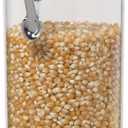 Oggi Large Clear Canister with Clamp Lid, 72 oz - Large Airtight Food Storage Container, for Kitchen & Pantry Storage of Bulk, Dry Foods, Pasta, Flour, Sugar, Coffee, Rice, Tea, Spices & Herbs (72-Fluid Ounce)