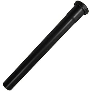 Westbrass A421-62 1-1/4" x 12" Slip Joint Extension Tube, Matte Black, Pack of 2