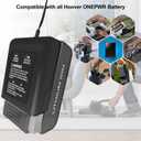 Charger for All Hoover ONEPWR Lithium Ion Battery with LED Flashing Indicator Lights,Suitable for Model BH15030 BH25030 BH25040 BH15260PC Series Battery