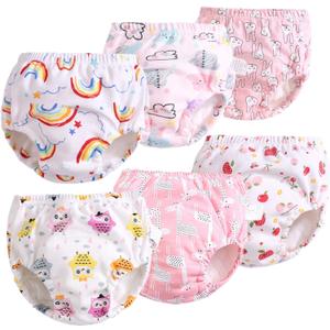 Potty Training Underwear for Girls Boys Potty Training Pants (3T,Pink) (3T (Pack of 6))