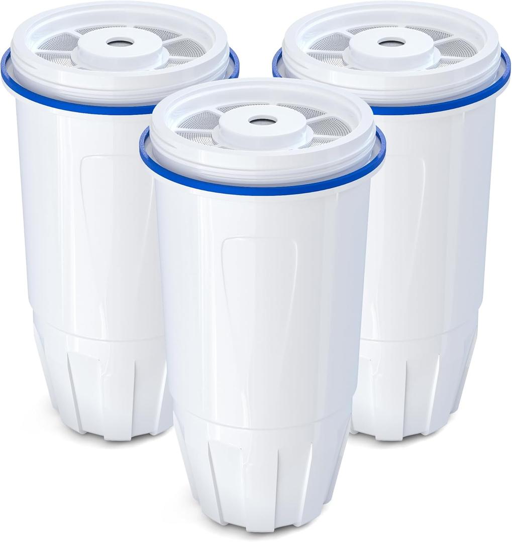 Upgraded Water Filter Replacement for Zero Pitcher and Dispenser ZR-001 ZR-004 ZP-006 ZR-017, Multi-Stage Filter System, Effectively Reducing Lead, Chromium, PFOA, and PFOS, Pack of 3, By DESENRUIS