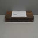 QEEIG Bathroom Floating Shelves for Wall - 15.7" Wall Mounted Shelf Over Toilet Farmhouse Home Decor Display Bookshelf Small 15.7 x 6.7 inch Set of 2, Rustic Brown (008-40BN)