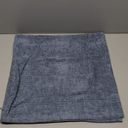 MIULEE Pack of 2 Couch Throw Pillow Covers 18x18 Inch Soft Dark Grey Blue Chenille Pillow Covers for Sofa Living Room Solid Dyed Pillow Cases