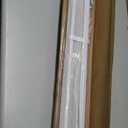 No Tools No Drill Cordless Mini Blinds, 100% Privacy L-Shaped Blades 1" Vinyl Blinds for Indoor Windows, for Windows Size (35.5" W  64" H) Color (White)