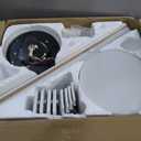 JSAITEE 52 inch Ceiling Fan with Light Remote Flush Mount White