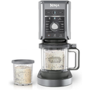 Ninja CREAMi Deluxe Treat Maker, Ice Cream and Frozen Desserts, Sorbet, Milkshakes, Yogurt and More, 11-in-1 Programs, XL Capacity, Includes Two 24-oz Family-Size Tubs, Silver, NC501