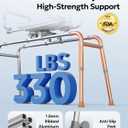 Juswell Sliding Shower Chair with 360° Swivel Seat, Transfer Bench, 330lbs