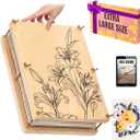 Extra Large Flower Press Kit for Adults and Teens - Big Flower Preservation Kit 38 x 29cm (15" x 11.4") - Includes Expert Video Tutorials - Gift-Ready Packaging Ideal for Arts and Crafts Lovers (Beige)