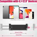 U-pad III Aluminum iPad Tripod Adapter - 7.9-12.9in Metal Mount w Cold Shoe & Acra Swiss QR Mount for iPad, iPhone & Air