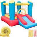 Easy Setup Inflatable Bounce House with Slide for Toddlers and Big Kids - Includes Blower, Durable Oxford Fabric, Indoor/Outdoor Use for Parties (Ages 1-6), extra large
