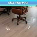 Chair Mat for Carpet 30x48 Inch Office Desk Floor Protector, Computer Chair Mat for Carpet, Durable Carpet Protector Mat, Anti Slip Office Chair Mat Carpet, Chair Mat for Hardwood Floor (Hard-Floor)