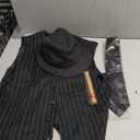 EFORLED Halloween 1920s Mens Costume 2025,Gatsby Gangster Vest,Vintage Pocket Watch,Pre Tied Bow Tie,Tie (Medium)