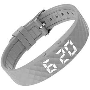 Vibrating Alarm Wristband, Adjustable Alarm Clock Reminder Watch, Watch Wearable Silent Timer, Silent Bracelet Bands for Sleep/Travel/Women/Men/Adults