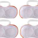 4Pcs Bra Mesh Laundry Bags for Delicates with Premium Zipper Bra Washing Bag for LaundryLingerie Bags for Washing Delicates underwear Support Frame Design,integrated washing and care