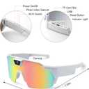 Pov Glasses 4k Baseball with Camera Smart Glasses for Men Women Sunglasses Cameras and Audio Video Action 2026 Upgrade Eyeglasses Running Style Meets Function Sports Cycling Hiking HD(Ice blue)