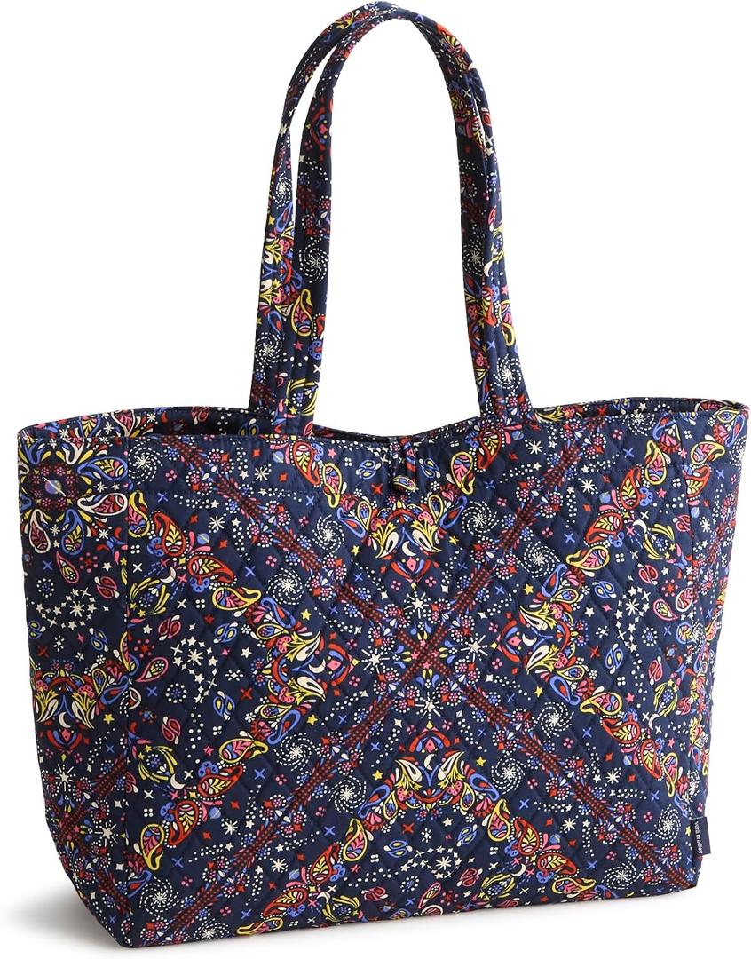 Vera Bradley Women's Premium Cotton Hathaway Tote Bag