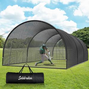 30FT Portable Baseball & Softball Batting Cage for Backyard – 123456789, 30 x 13 x 9 ft