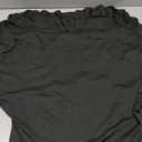 SweatyRocks Women's Off The Shoulder Crop Top Ruched Asymmetrical Dolman Short Sleeve Trendy Y2K T Shirt (Large, Black)