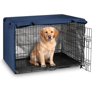 kefit Dog Crate Cover 36 inch, Kennel Cover for Dog Cage, Navy Blue