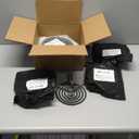 5304430149 5304430150 Black Porcelain Drip Pan Set & MP22YA Electric Range Burner Element Unit Set by Cenipar-Compatible with Frigi-daire Ken-more Cros-ley Tap-pan Range Oven/Stove