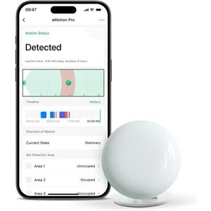 Emotion Pro Presence Sensor, 24GHz mmWave Radar WiFi Smart Motion Sensor, IR Blaster, MQTT Home Assistant, Compatible with Alexa and Google Home, No Hub Required