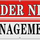 Hahafelt 2x4 Feet Under New Management Banner Sign with 6 Grommets Weatherproof Polyester Vinyl Hanging Banner for Outdoor Indoor Business Industrial Store Yard Signs