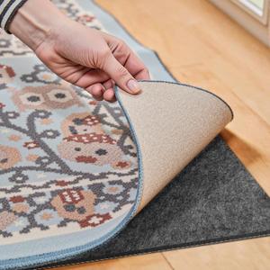 Waterproof Rug Pad, 10x14 Ft Under Area Rug Carpet Pad, Non Slip Rug Pads for All Floors and Hardwood Floors Finishes, Keep Carpets in Place Soft and Prevent Rug from Wrinkling or Buckling