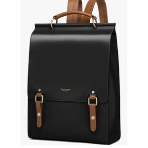 Cnoles Leather Backpack Purse For Women Fashion Ladies Vintage Bags Casual College Travel Backpacks Large bag Black