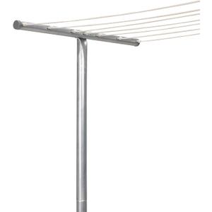 Household Essentials Steel Outdoor Clothesline Single T-Post, Silver