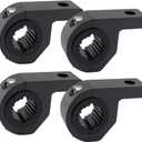 Motorcycle Bull Bar Mounting Bracket 4PCS Horizontal Light Mount Clamp Kit for 0.59" /0.75" /0.87"/0.98"/1.1"/1.25"Tubes fit for LED Driving Lights, Spotlights Fits Truck, ATV, & Motorcycle Crash Bars