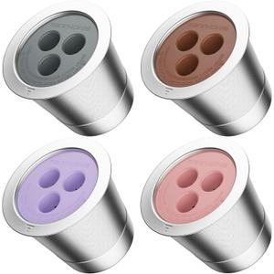 RETHONE Reusable K Cup Reusable Coffee Pods Compatible with Ninja Coffee Maker, Stainless Steel Reusable Coffee Filters for Ninja CFP201 CFP300 CFP301 CFP305 CFP307 CFP400 Dual Brew Pro (4 Packs)