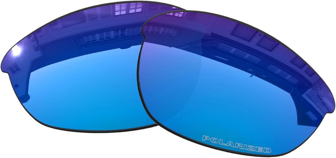 OOWLIT Replacement Lenses Compatible with Oakley Half Jacket 2.0 OO9144 62mm Sunglass Ice Elite Polarized