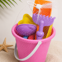 Bucket Set, a colorful beach toy playset packed in a mesh bag