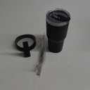 BJPKPK Tumbler With Handle 30 oz Stainless Steel Double Wall Insulated Tumbler Cups With Lid And Straw,Black