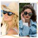 HAOLOTA Fit Over Glasses Sunglasses for Women, Large Polarized Driving Sunglasses Trendy Cat Eye UV400 Protection