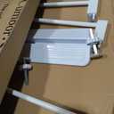 Cumbor 2 Pack 30-40.6 in Baby Gate for Stairs and Doorways, Dog Gate White
