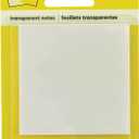 Post-it Transparent Notes, 2.88" x 2.88", 36 Sheets/Pad