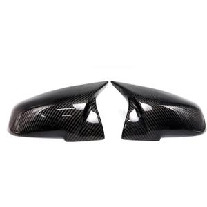 Carbon Fiber Side Case Style Car Rearview Mirror Caps Compatible for BMW Series 1 2 3 4 X F20 F21 F22 F23 F30 F32 F33 F36 X1(2pcs Real Carbon)
