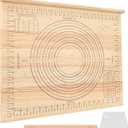 Wood Pastry Board with Measurements|Extra Large 24"x20"|Include Kneading Board,Rolling Pin,Dough Cutter|Multi-Functional Dough Board Set for Pie Mrusts, Pizzas, or Slicing Vegetables