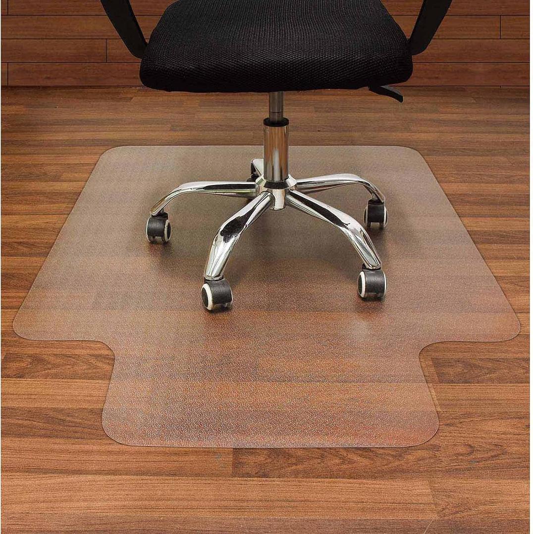 AiBOB Office Chair Mat for Hardwood Floor, 36 X 48 inches, Hard Floor Chair Mats Under Computer Desk, Easy Glide for Rolling Chairs, 36'' X 48'' With Lip