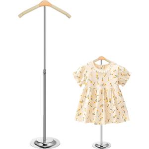 Huaerle T Shirt Display Stand for Child Adjustable Clothes Rack Flexible Shoulder Stand Portable Clothes Hanger Clothing Hanging Rack for Garment Coat Retail Vendor, Height 1627.9In